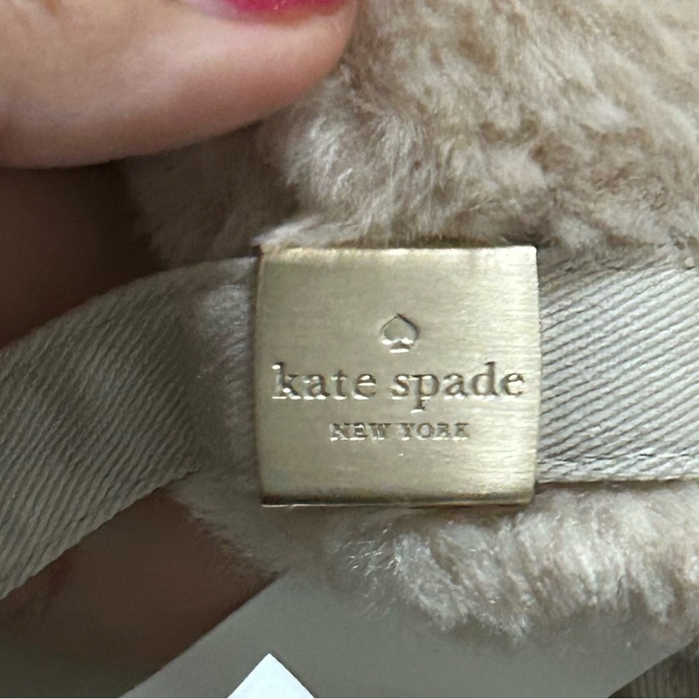 Kate Spade Beige Fuzzy Hat - Picture 4 of 9